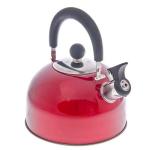 Чайник нерж/сталь со свистом 2,5л красный индукция ГЦ/RWK021K12/847-002